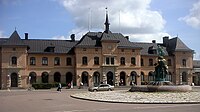 Uppsala centralstation, 1866.