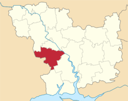Весялінаўскі раён на мапе