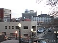 View of Downtown Bridgeport from stairs next to Cabaret Theater.JPG
