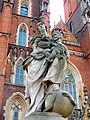 Statue of Madonna and Child at the Wroclaw Cathedral Square
