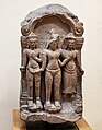 Shiva accompagné par deux divinités- Style de Baphûon - Grès