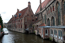 Brick Gothic with some decoration of stone, Old St. John's Hospital in Bruges, Belgium 00 Bruges JPG6.jpg