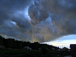 Гроза в селе Зудилово