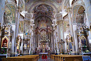 Interior of the Holy Cross Church