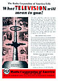 Image 23Ad for the beginning of experimental television broadcasting in New York City by RCA in 1939 (from History of television)