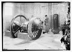 One of the Ein Farah Waterworks pumping station, shortly after completion in 1927