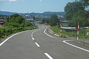 県道102号大館鷹巣線 摩当周辺