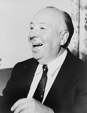 Alfred Hitchcock, head-and-shoulders portrait,...