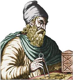 Arkhimédész egy középkori ábrázolása