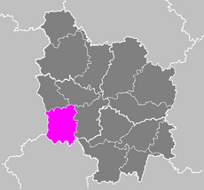 Lag vum Arrondissement Nevers an der Bourgogne