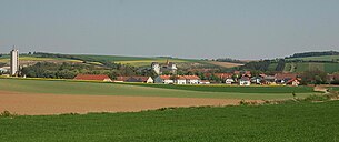 Blick auf Asparn von Westen