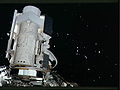 Satelit Astro-1 dalam penempatan orbit (saat misi STS-35 Endeavour)