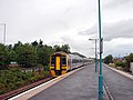 A train to Birmingham leaves Welshpool