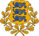 Coat of arms of Estonia.