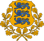 Oak leaves on the coat of arms of Estonia