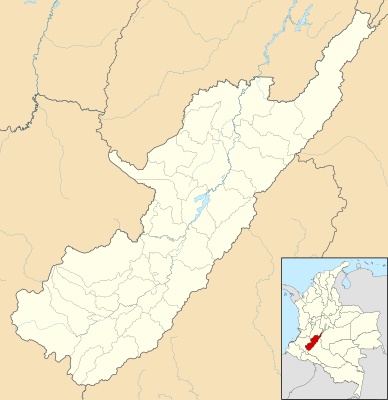 Mapa de localización de Huila