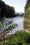 The Columbia Slough just above its confluence with the Willamette River