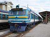 20. KW Ein Zug der estnischen Eisenbahngesellschaft Edelaraudtee in Tartu im August 2010.