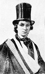 In 1848 Ellen Craft, of mixed race, posed as a white man to escape from slavery. Ellen Craft escaped slave.jpg
