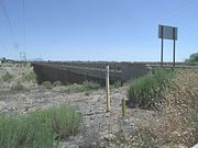 Bridge over the Gila River.