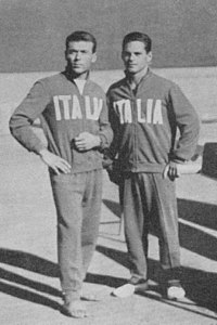 Aldo Dezi (rechts) mit Francesco La Macchia, 1960