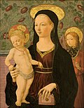 Miniatura per Mare de Déu amb el Nen Jesús i un àngel