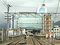 富士吉田駅当時の駅構内（2010年10月24日）