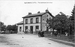 Gaël, Ille-et-Vilaine, la gare en 1900