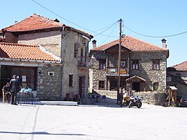 Piazza centrale del villaggio di Aghios Germanos