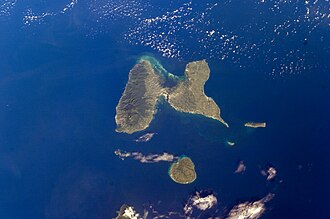 Guadeloupe, knipset faan a ISS.