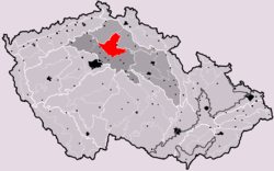 Jizerská tabule na mapě Česka