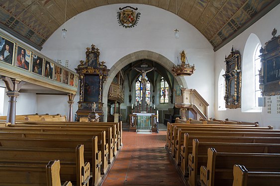 Innenraum der Langenburger Stadtkirche