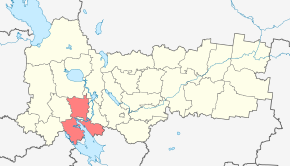 Čerepovecký rajón na mapě Vologdské oblasti