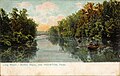 Long Reach, Buffalo Bayou, Houston, Texas (postcard, c. 1908)