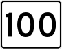 Route 100 marker