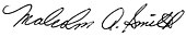 signature de Malcolm Smith (homme politique)