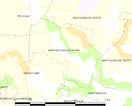 Saint-Nicolas-de-la-Haie – Mappa