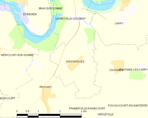 Poziția localității Chuignolles