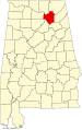 State map highlighting Marshall County