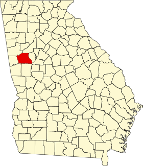 Localisation de Comté de Coweta(Coweta County)