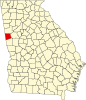 Map of Georgia highlighting Heard County Map of Georgia highlighting Heard County.svg