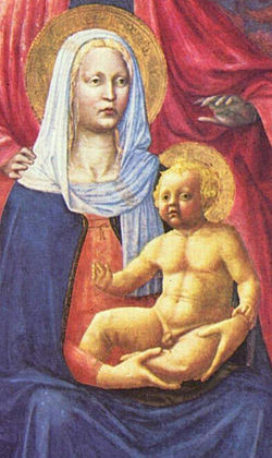 Masaccio, Sant'Anna Metterza (detaj)