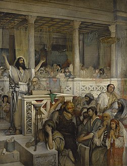 Cristo predicando en la Sinagoga de Cafarnaúm, 1878-79, Museo Nacional de Polonia, Varsovia