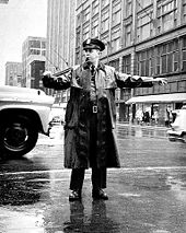 Traffic control in 1959. Minneapolis Police 1959 traffic control.jpg