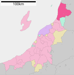 Murakamis läge i Niigata prefektur