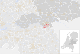 Locatie van de gemeente Heumen (gemeentegrenzen CBS 2016)