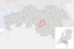 Locatie van de gemeente Oirschot (gemeentegrenzen CBS 2016)