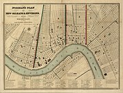 Norman's plan of New Orleans & environs, 1845