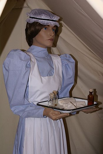 Nurse uniform in the 1900's.