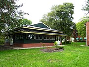 Het in 2011 gebouwde zendo (retraitecentrum)